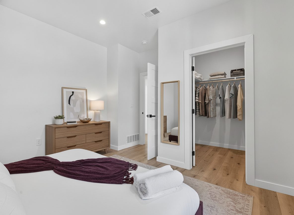 Bedroom after virtual staging