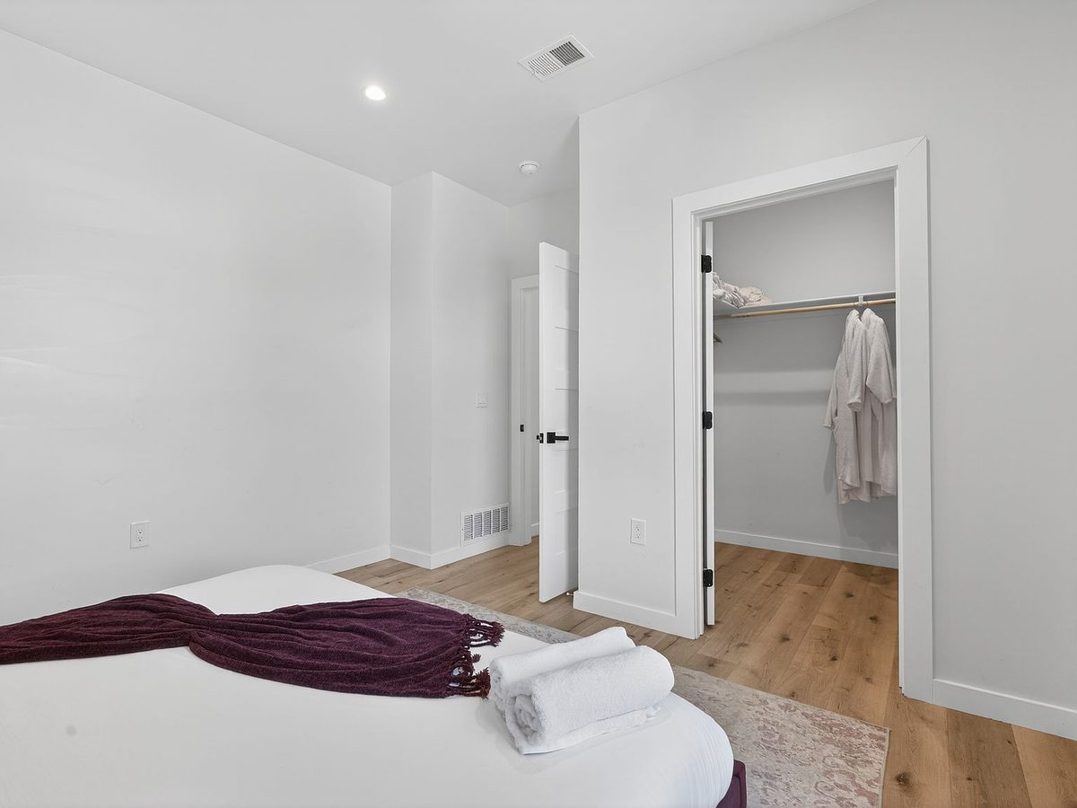 Bedroom before, empty and sparse